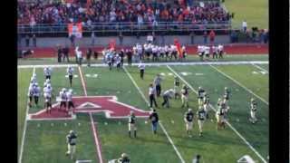 Harbor Beach QB sack to seal the win over Muskegon Catholic Central in Div 8 State Semifinal [upl. by Arymahs]