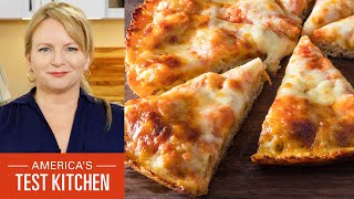 How to Make the Crispiest Cheesiest CastIron Pan Pizza [upl. by Akoek]