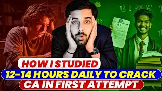 How to Study for 14 hours Daily for CA  CS  CMA Exams ✅ [upl. by Orrocos]