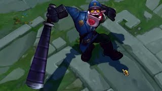 Constable Trundle Skin Spotlight Gameplay  League of Legends [upl. by Tilly544]