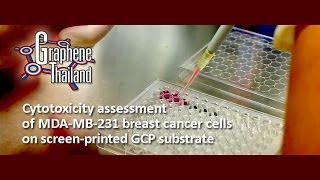 GT Cytotoxicity assessment of MDAMB231 breast cancer cells on screenprinted GCP substrate [upl. by Sivartal]