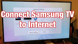 Samsung Smart TV How to Connect to Internet WiFi Wireless or Wired [upl. by Eelyr]