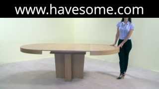 Round Extendable Dining Table [upl. by Bricker593]