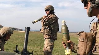 Rapid Shooting Mortar Fire for Effect Training Exercise [upl. by Relda]