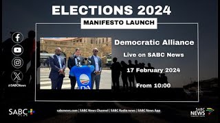 DA Manifesto Launch 2024 [upl. by Stich286]