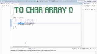Java MethodenTutorial 4 für Anfänger quottoCharArrayquot Deutsch [upl. by Amorete]