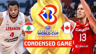 Lebanon 🇱🇧 vs Canada 🇨🇦  Full Game Highlights  FIBA Basketball World Cup 2023 [upl. by Beitnes]