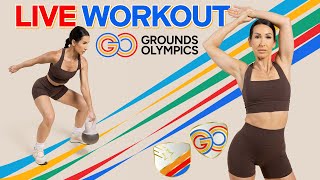 GROUNDS OLYMPICS Live Workout With Kara Corey NASM CPT RD [upl. by Hiltner]