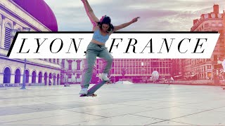 Skating the famous Lyon France Plaza Eurotrip 2 [upl. by Leelahk224]