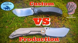 Custom vs Production Edgy Bladeworks Tipper [upl. by Shinberg100]