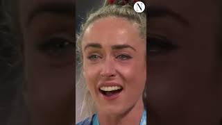 Eilish McColgan emotional as Flower of Scotland plays following incredible record win [upl. by Htebazil868]