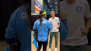 Meet Galen Rupp chicago marathon expo [upl. by Ynnad]