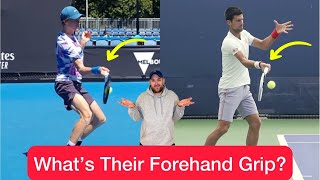 Which Forehand Grip Do They ACTUALLY Use Sinner and Djokovic Tennis Comparison [upl. by Afirahs]