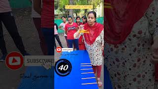 pencils catch game challenge I real games to play I 🤣🎈😂 viral reels realgame family funny [upl. by Sotos219]