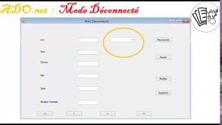 ADONETMode Déconnecté  remplissage du combobox 2méthodes  Cas de duplication [upl. by Ecneret332]