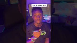 How to center I divshortstech webdev frontend coding [upl. by Ahsemrak]