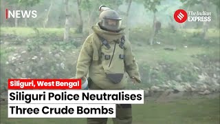 Siliguri Police Neutralize Suspected Bombs Amid Election Tensions  Lok Sabha Election 2024 [upl. by Hebner212]