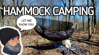 Hammock Camping Basics Gear SetUp and Tips [upl. by Mcneely]