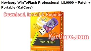 Novicorp WinToFlash Professional 180000  Patch  Portable May2017 [upl. by Bab]