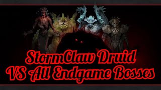 Diablo IV  Stormclaw Druid vs All Endgame Bosses   Build personalizzata [upl. by Drol]