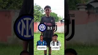 Pilih Pemain Inter Milan Vs Juventus Bersama Inggris shorts football sepakbola bola tebakbola [upl. by Toni]