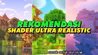 MANTAPZ  TOP 3 SHADERS MCPE 120 REALISTIC TERBAIK RINGAN  NewB Shaders rtx shaders minecraft [upl. by Bremser683]