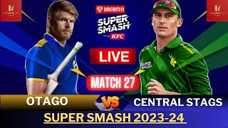 Super Smash live  OTG VS CS Live  Otago Volts Vs Central Stags live  Super Smash T20 Live Stream [upl. by Keeley]