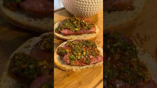 Choripán con chimichurri argentino🇦🇷🇺🇸 [upl. by Corissa]