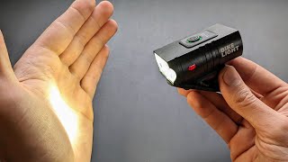 5 ULTRABright Bicycle Light  Rechargable 1000 LM T6 LED Flashlight Torch Review amp Brightness TEST [upl. by Hathaway]