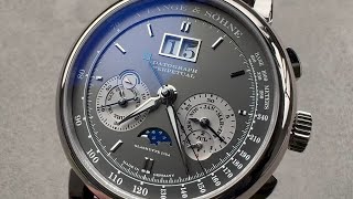 A Lange amp Söhne Datograph Perpetual Calendar 410038E A Lange amp Söhne Watch Review [upl. by Sylado]