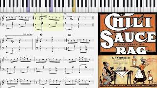 Chili Sauce Rag by Harry Fischler 1910 Ragtime piano [upl. by Eidur]