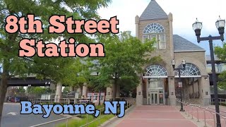 A tour inside and outside the 8th Street HudsonBergen Light Rail station in Bayonne New Jersey [upl. by Nielsen]