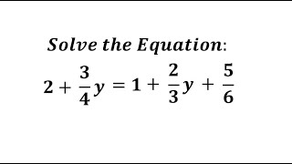 Solve the Equation Ex 3 [upl. by Ecydnak]