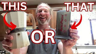 Grosche Milano Espresso Maker versus Aeropress Original Coffee Press [upl. by Bohman]