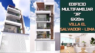 MULTIFAMILIAR JR  6X20  VILLA EL SALVADOR LIMA arquitectura diseño education viral [upl. by Enomar]