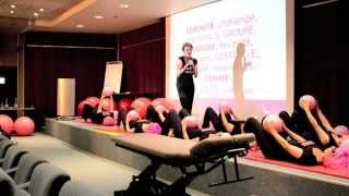 Démonstration de Rose Pilates le 6 Octobre 2013 [upl. by Wilkins266]