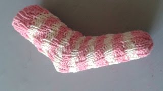 EINFACHE Babysocken ohne Ferse stricken  Anleitung  Würmlies [upl. by Suivatra]