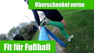 ⚽Dehnübung nach Muskelfaserriss  Zerrung im Oberschenkel vorne⚽ [upl. by Hermina182]