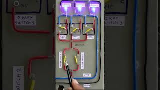 Master switch wiring with two way switch DPDT demonstration shorts diy wiring short electrica [upl. by Virendra]