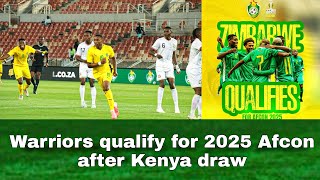 Zimbabwe 11 KENYA  Warriors qualify for 2025 Afcon after Kenya draw [upl. by Mccallum979]