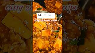 eassy and quick recipe Mapo Tofu mapotofu japnesefood shorts cooking shortsfeed [upl. by Abita]