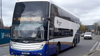 Translink Goldline Scania Caetano Invictus 2037 [upl. by Enneirb]