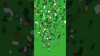 CONFETTI GREEN SCREEN [upl. by Orlanta892]