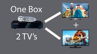 Watch 2 TVs with one Set Top BoxUsing a single wire [upl. by Jar]