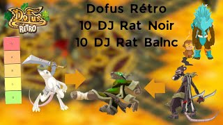 Dofus Rétro 10 DJ Rat Noir  10 DJ Rat Blanc  Prépa SC p  Tier LISt [upl. by Eniarda]