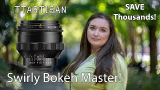 TTArtisan 75mm f15 Swirly Bokeh M42 Lens Review [upl. by Wilmer470]