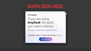 AnyDesk License Warning Reset If you are using any desk for work you need a license SOLVED  😲 [upl. by Tonneson]