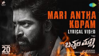 Mari Antha Kopam  Lyrical  Bachhala Malli  Allari Naresh Amritha Aiyer  Vishal Chandrashekhar [upl. by Scrivenor]