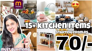 Everyday Useful Kitchen Items  Meesho Haul  Meesho kitchen haul  🤩 Just Rs 70 😲  Prisha Chics [upl. by Atiuqel]