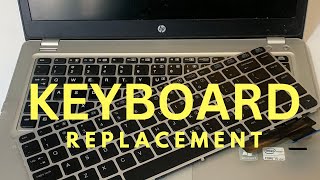 Replacing HP folio 9470m Keyboard [upl. by Orban]